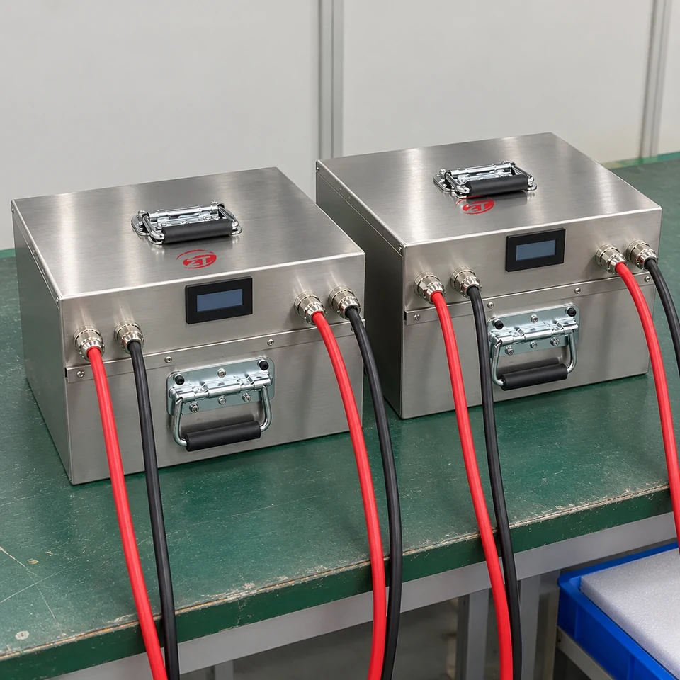 25.6V 100Ah AGV-Batterie &mdash; Produktansicht